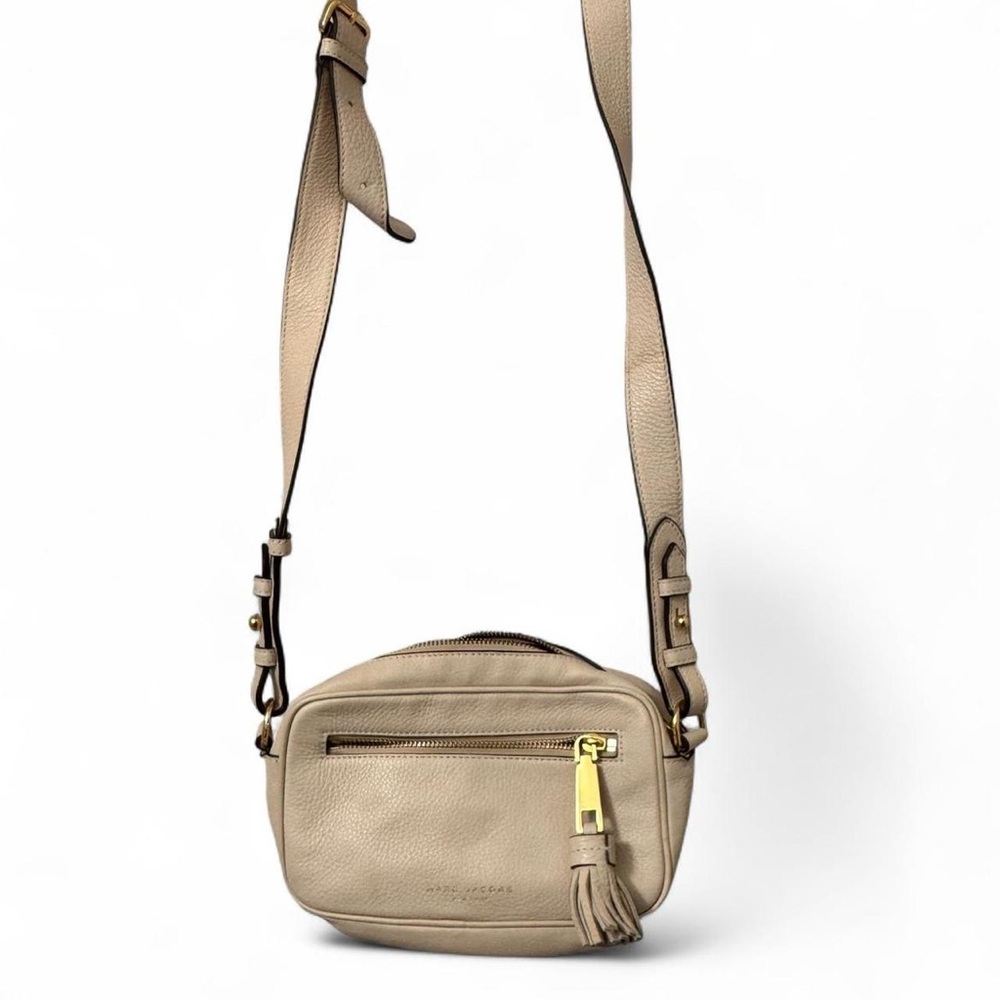 Marc Jacobs Beige Leather Crossbody Bag